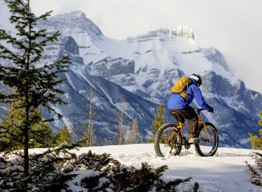 Fat biking on Montane Traverse