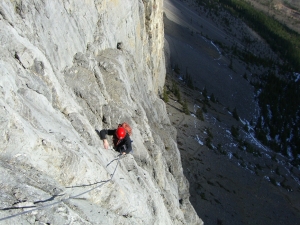 Multi pitch climbing in Canmore Kananaskis 3