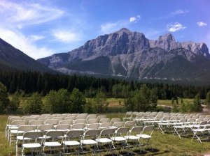 Outdoor ceremony locations in Canmore