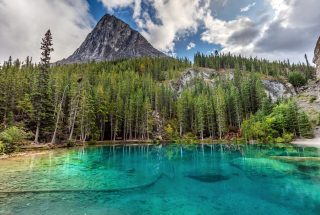 ha ling peak taken from grassi lake