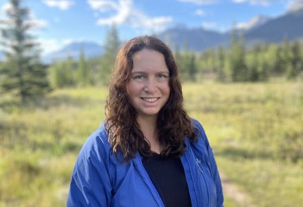 headshot of Eva from Tourism Canmore Kananaskis