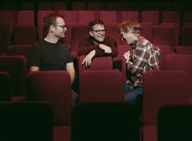 Portrait of the three members of the musical group The Young’uns